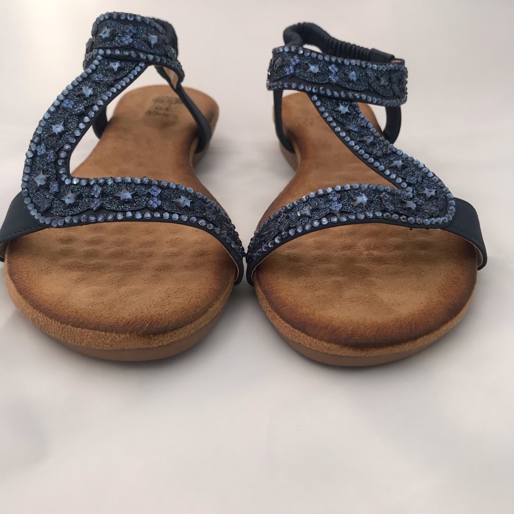 GC Shoes Reesa Flat Sandal Sz 7 M